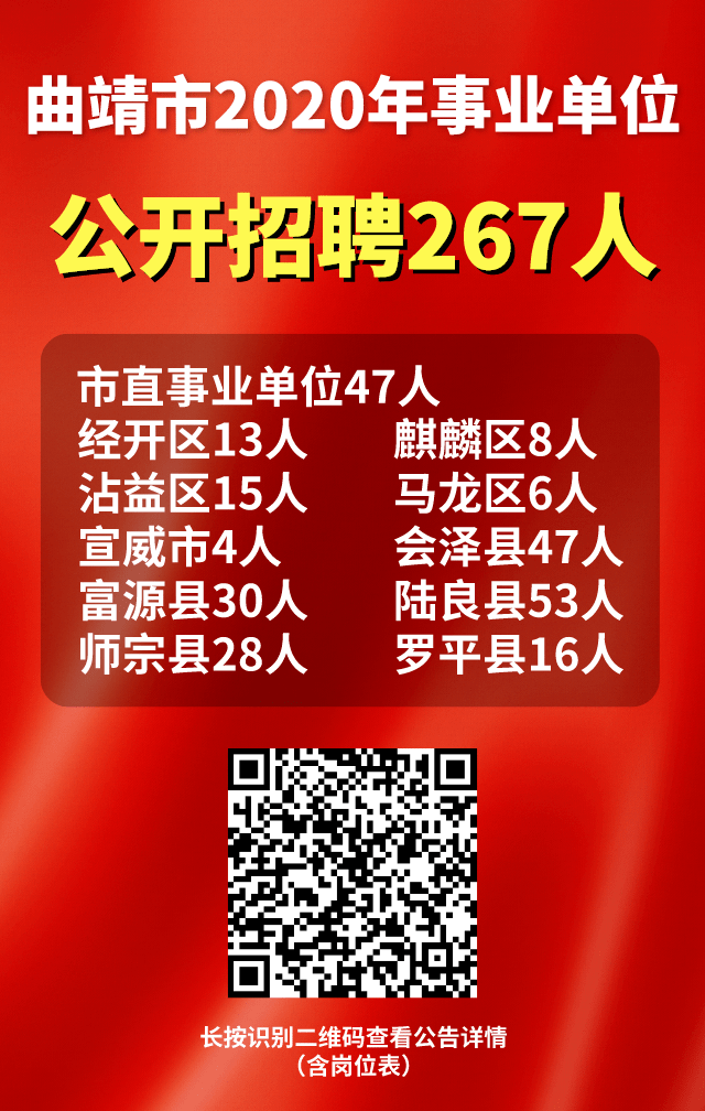 麒麟區(qū)人民政府辦公室最新招聘詳解公告